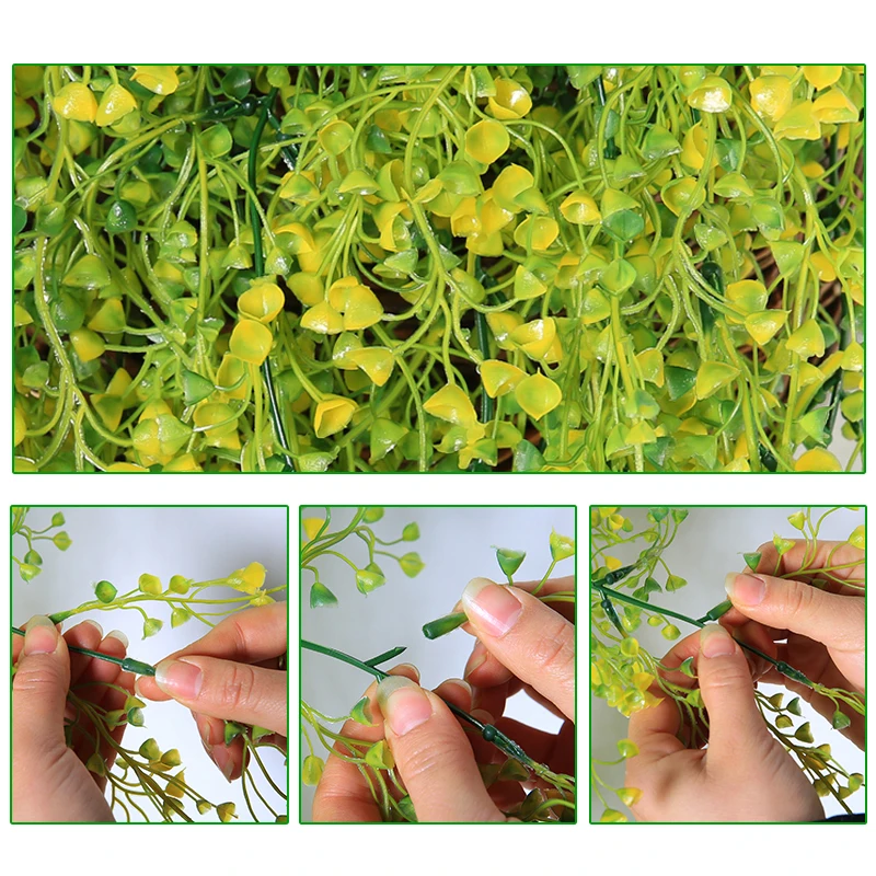 

Artificial Flowers Vine Hanging Artificial Plant Garland Home Garden Festival Wedding Party Simulated Leaves Garden Decorations