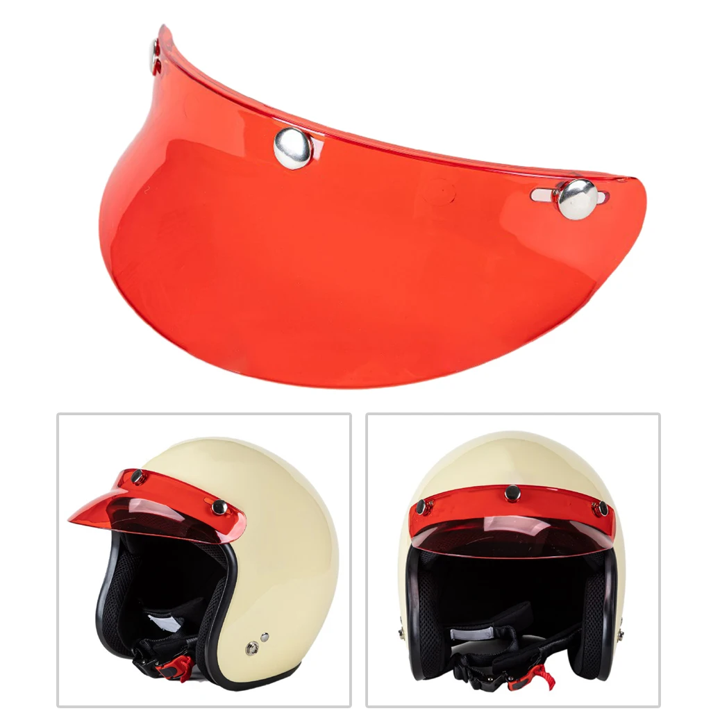 

3 Snap Motorcycle Helmet Visor Peak Sun Visor Sunshield Protector Shields