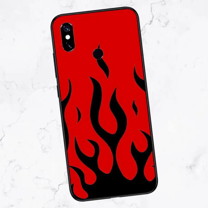 

Artistic personality red flame Phone Case For Xiaomi Redmi 7 8 9t a3Pro 9se k20 mi8 max3 lite 9 note 9s 10 pro