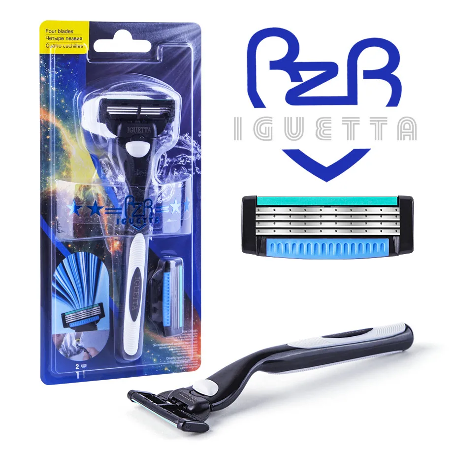 бритва женская для бритья боитва лица safety razor 2021 Мужская Ручная четырехслойная