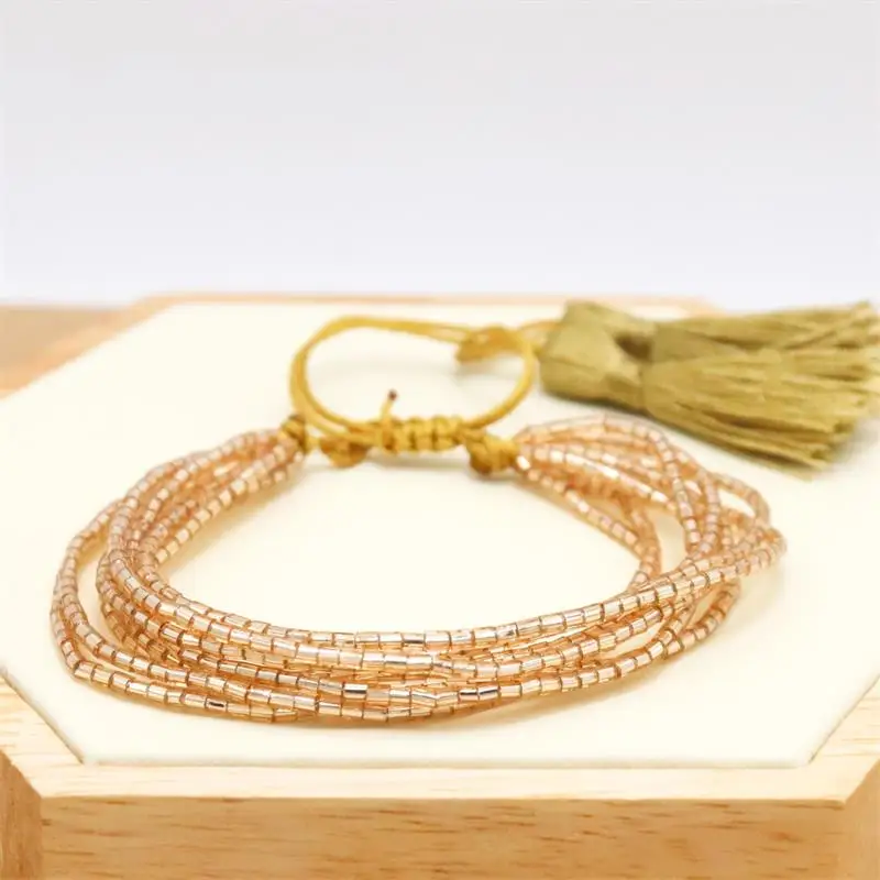 

ZHONGVI Miyuki Evil Eye Bracelet Rose Gold Lucky Jewellery Men Rivet Jewelry 2021 Fashion Tassel Boho Friends Crystal Bracelets