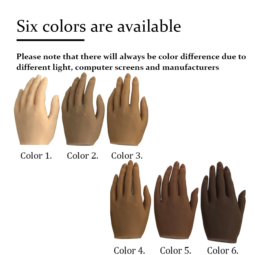 KnowU практика ручной Маникюр гибкий силиконовый реалистичный составной пальцев