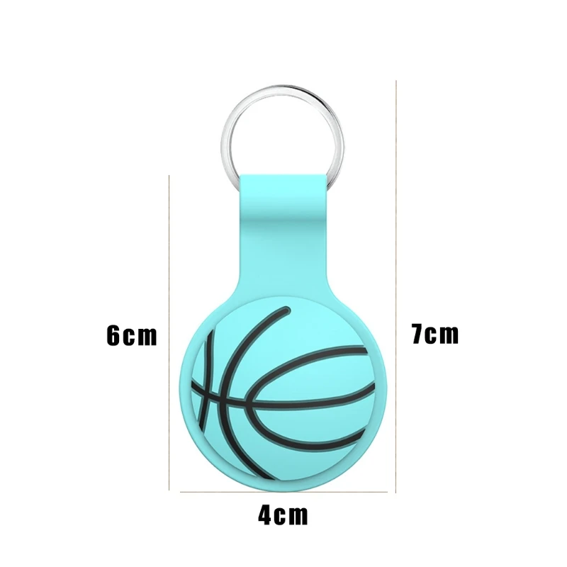 

urable Protective Cover Basketball Look Soft Shell Use Directly Tracker Case for AirTags Tracker Anti-abrasion
