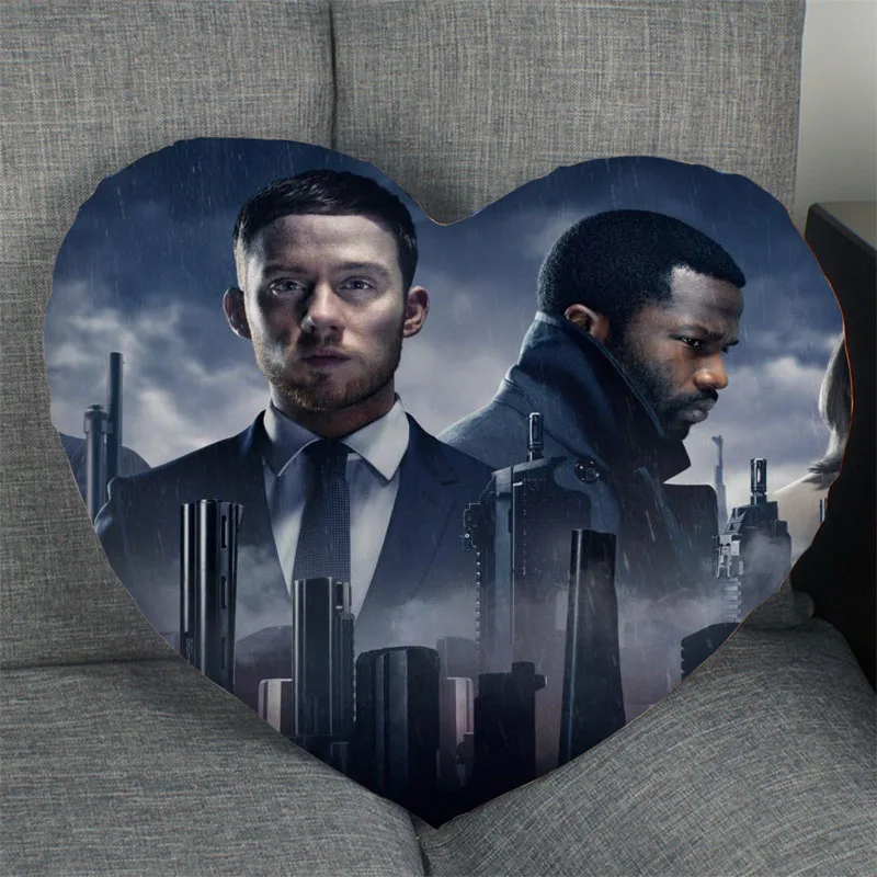 Hot Sale Custom Gangs Of London TV Series Heart Shape Pillow Covers Bedding Comfortable Cushion/High Quality Pillow Cases edgar wallace when the gangs came to london