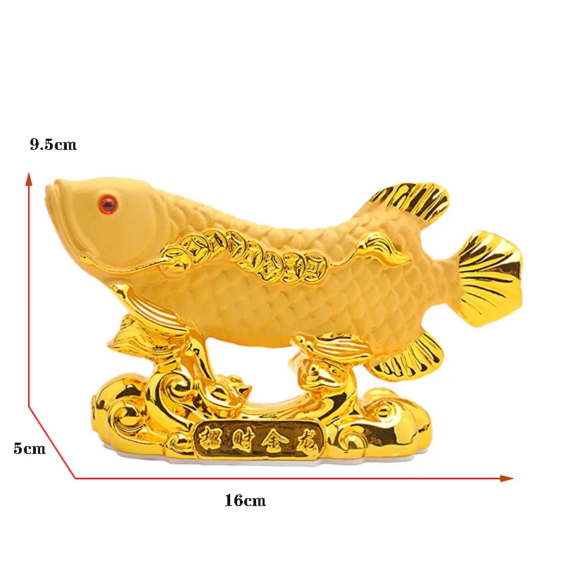

Lucky Sand Goldfish Sculpture statue Resin modern art car decoration crafts Home living room office decoration figurines