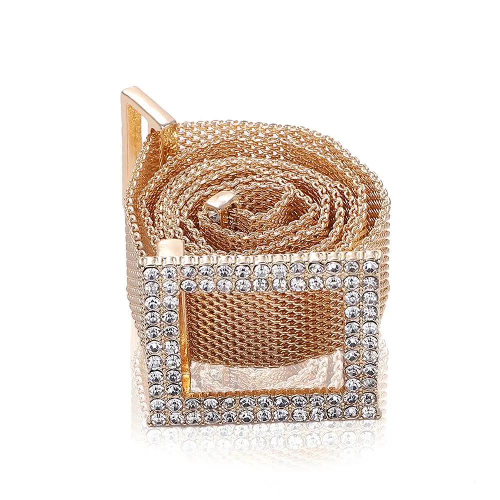 Металлический ремень со стразами LOVE &amp LEMONADE ACC0006 | Аксессуары для одежды