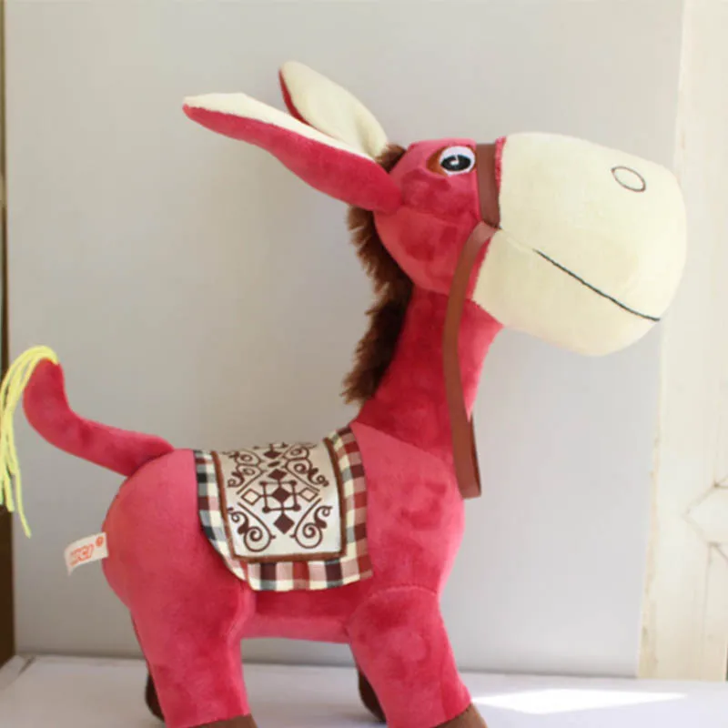 

1pc Soft Simulation Donkey Plush Toys Cute Animal Stuffed Dolls Kawaii Children Birthday Gift Car Decoration