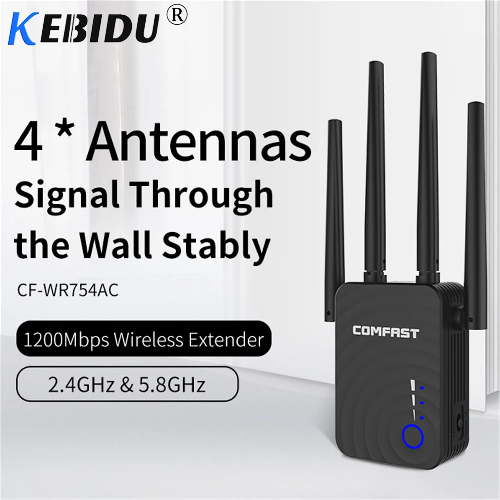 1200 м двухдиапазонный 802.11ac Беспроводной Wi Fi ретранслятор усилитель 2 4G/5Ghz WiFi