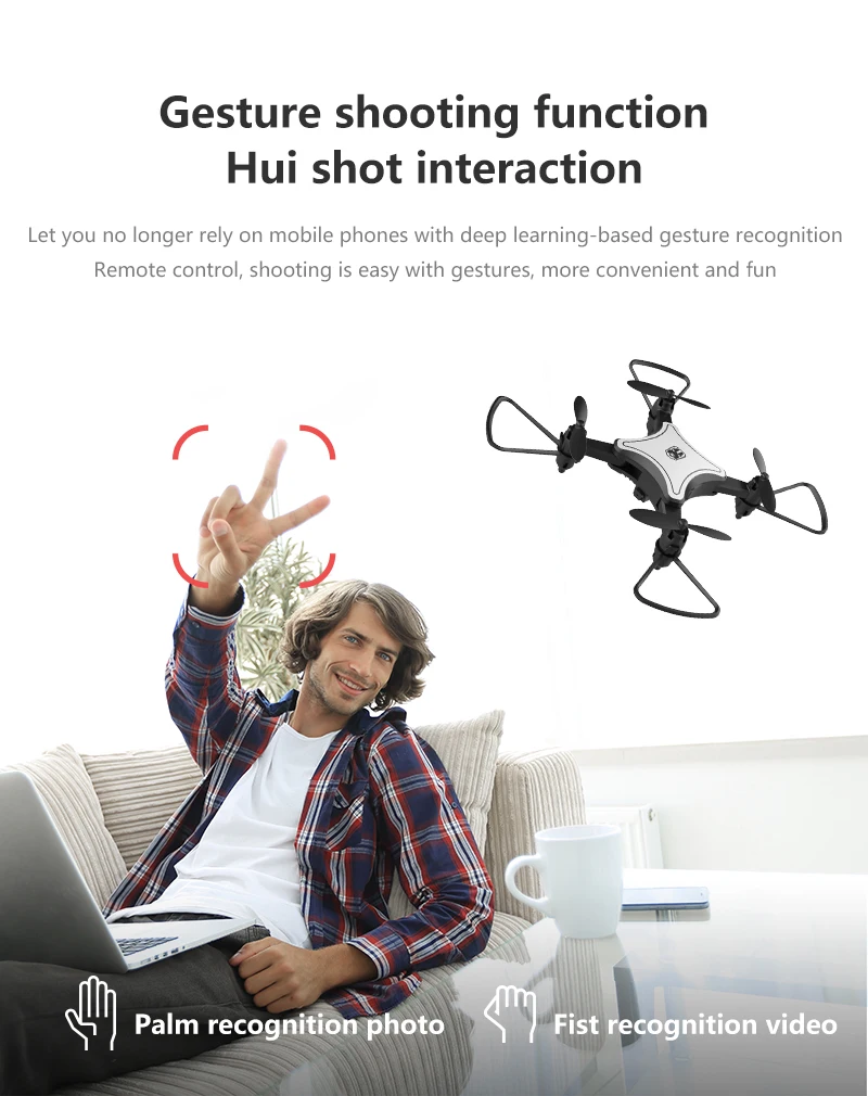 Мини-Дрон WiFi FPV камера 4K HD удержание высоты RC Дрон вертолет один ключ возврат складной мини-Квадрокоптер высокое качество Дрон