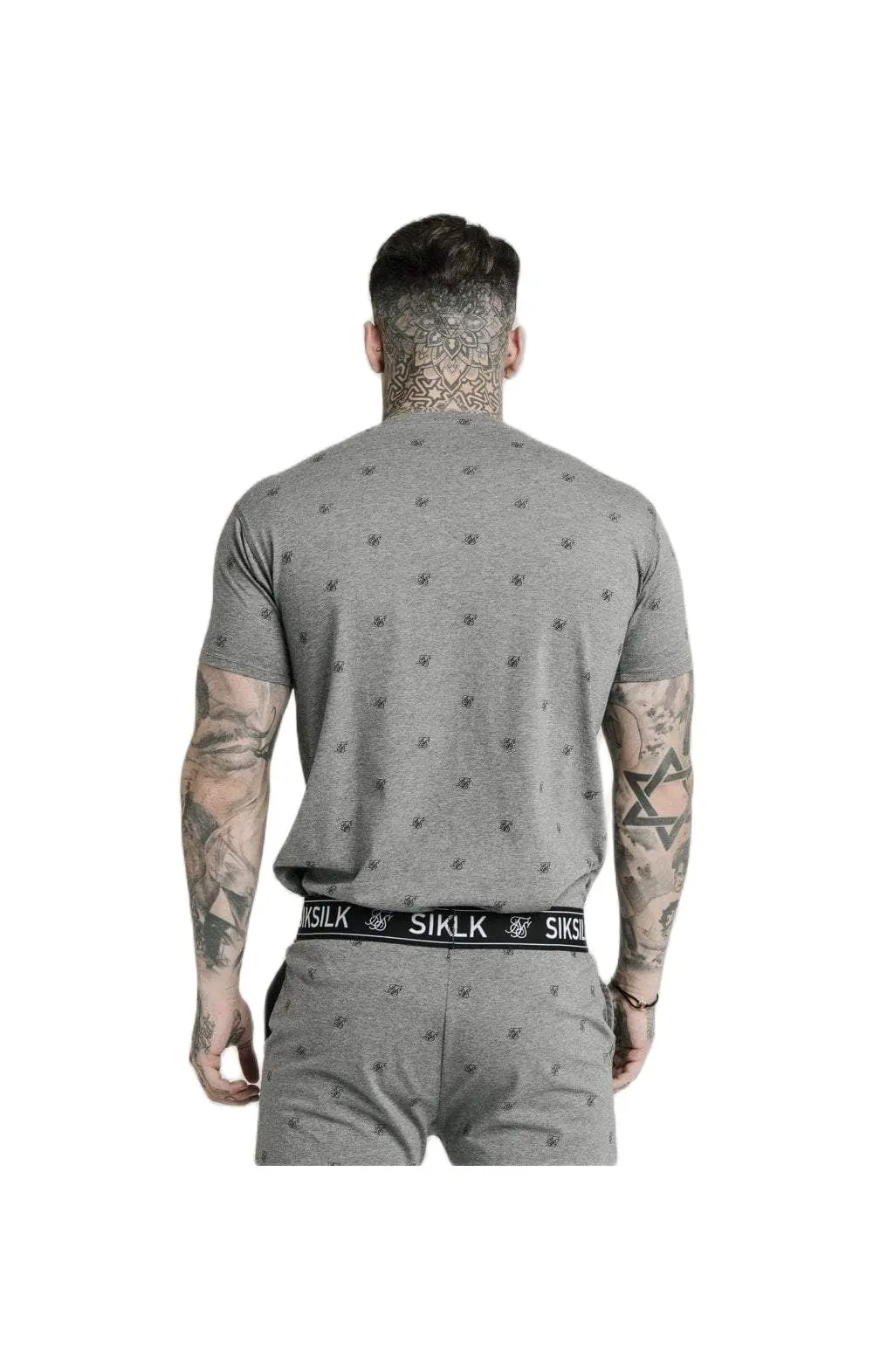 

Short-Sleeved t-Shirt Men's Summer Sik Silk Tide Brand Casual Handsome Men's Five-Point Shorts Summer
