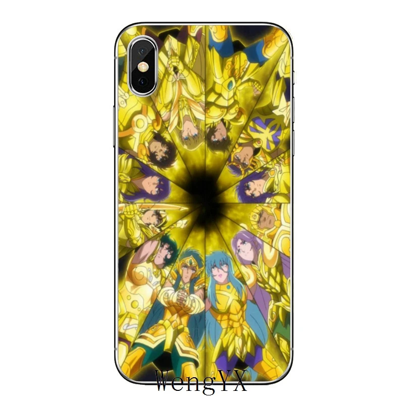 Чехол с изображением рыцарей зодиака аниме Saint Seiya для Samsung Galaxy A10 A30 A40 A50 A60 A70 A6s A8 A9s