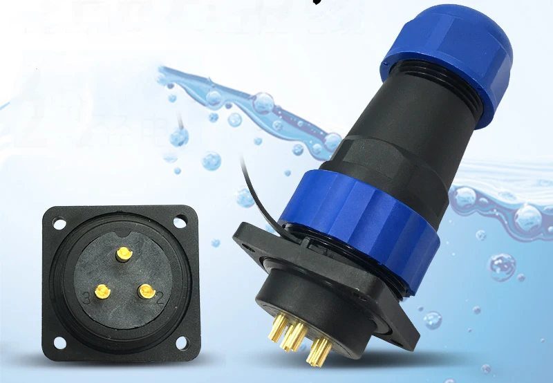IP68 Водонепроницаемый авиационный провод разъем и розетка мужской женский 3 5 7 9 12
