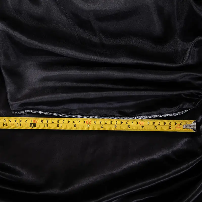 1 шт. атласное шелковое черное простыня для матраса домашнего постельного белья