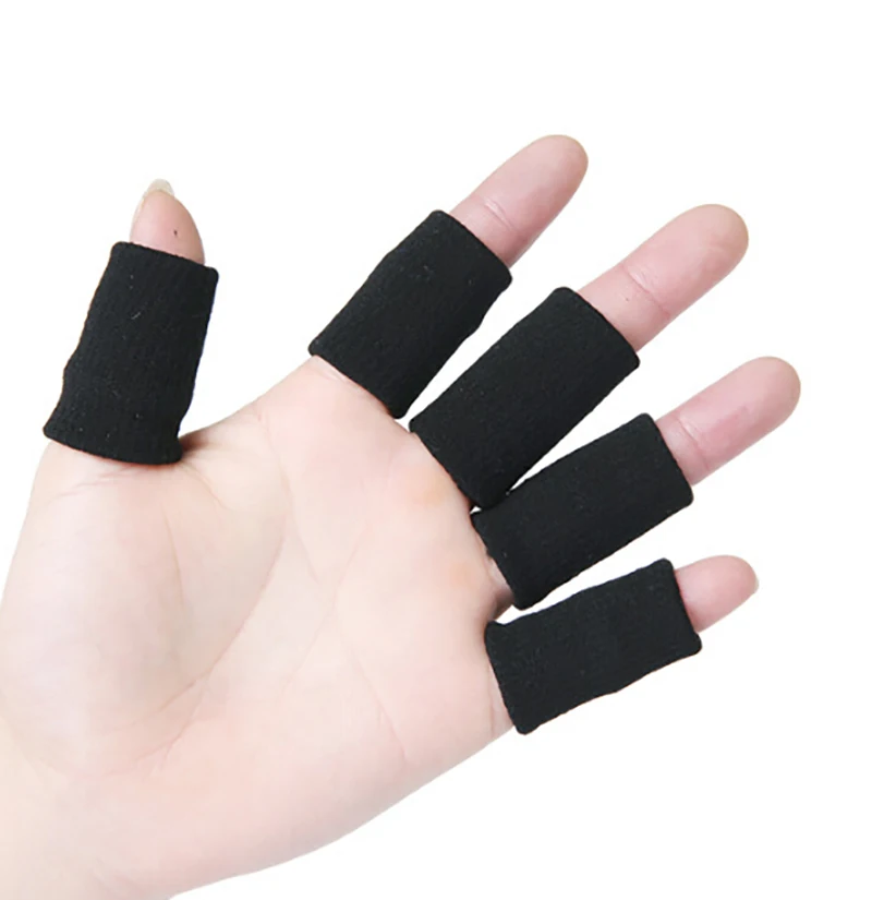 10 шт. эластичных спортивных пальчиковых рукавиц поддержки при артрите для защиты на открытом воздухе при игре в баскетбол и пляжный волейбол
