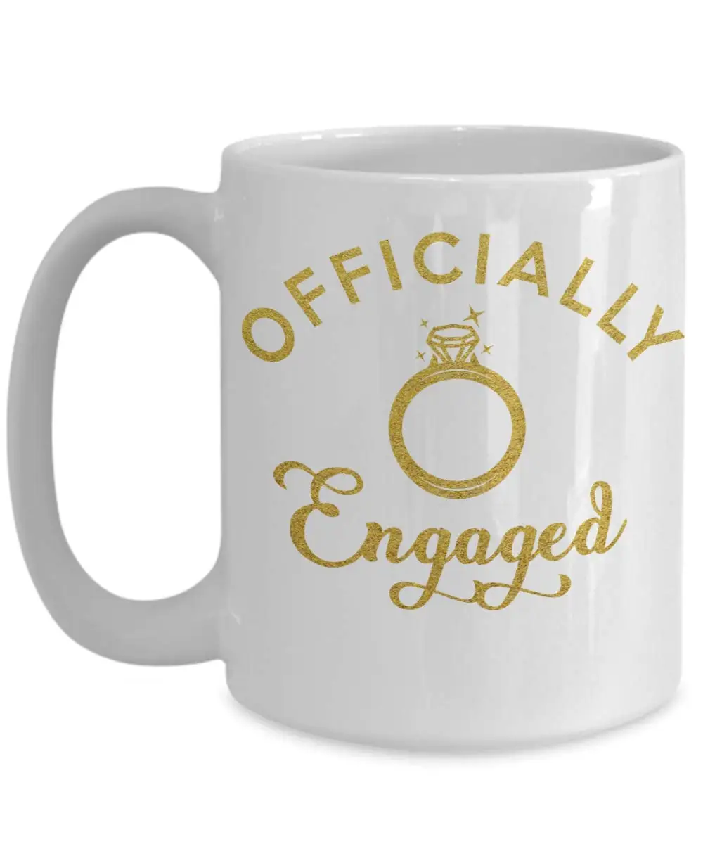 Официальная помолвка кружка 11 унций обручальное кольцо кофейная | Дом и сад