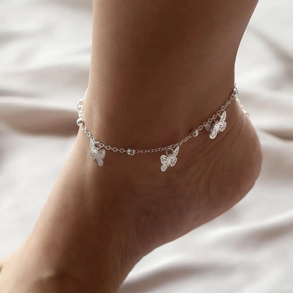 Богемные смешанные сглаза бабочка многослойная цепочка Snklet для женщин Лето Пляж