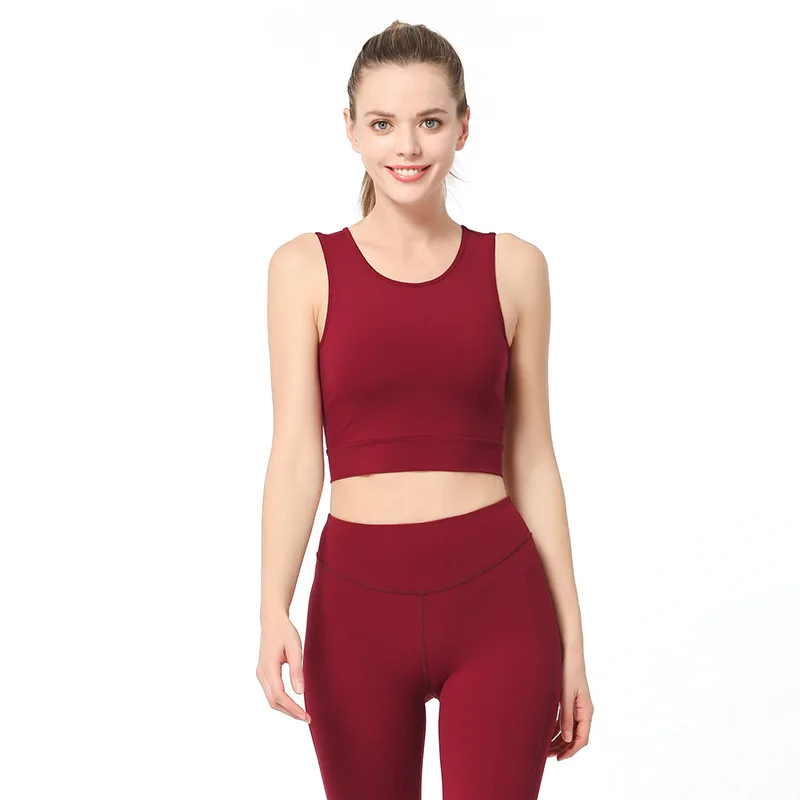 

Luren Women Yoga Vest Strap Showing Chest Pad Sports Bra Clothes Sport Sport Sportwear For Gym