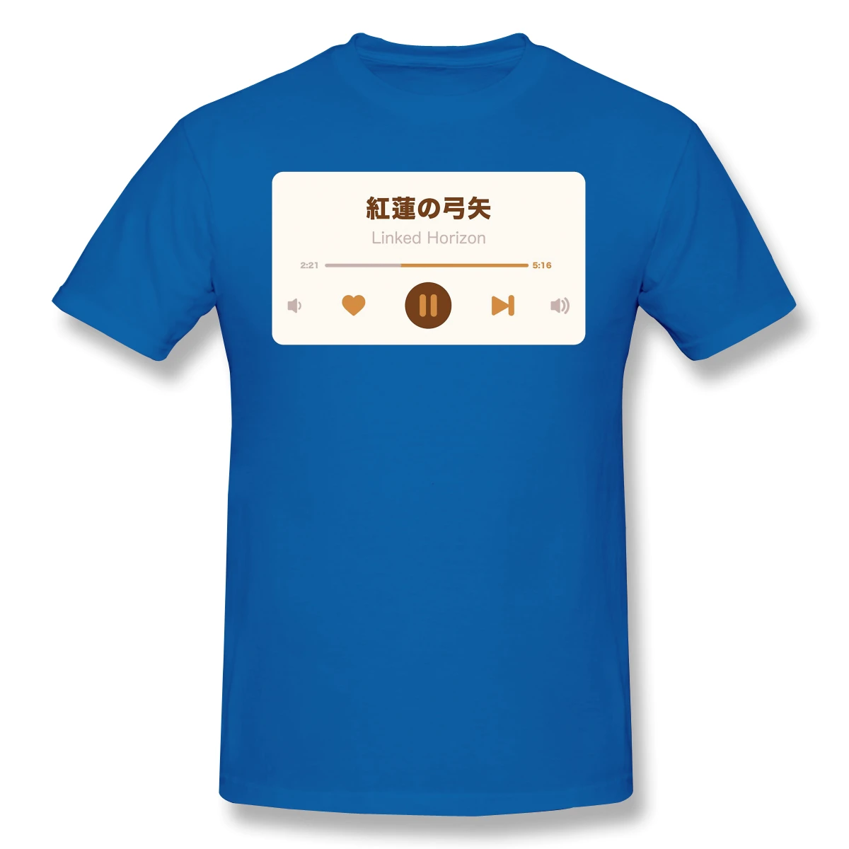 

Men Clothing Attack on Titan T-Shirt GurenNoYumiya Mp3 Fashion Short Sleeve