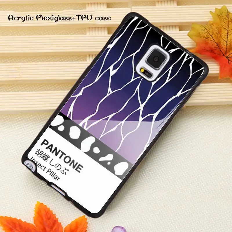 

DIY pretty Demon Slayer Blade Phone Case Acrylic Plexiglass TPU phone case For Samsung Note20 10 9 8 7 5 Pro ULTRA