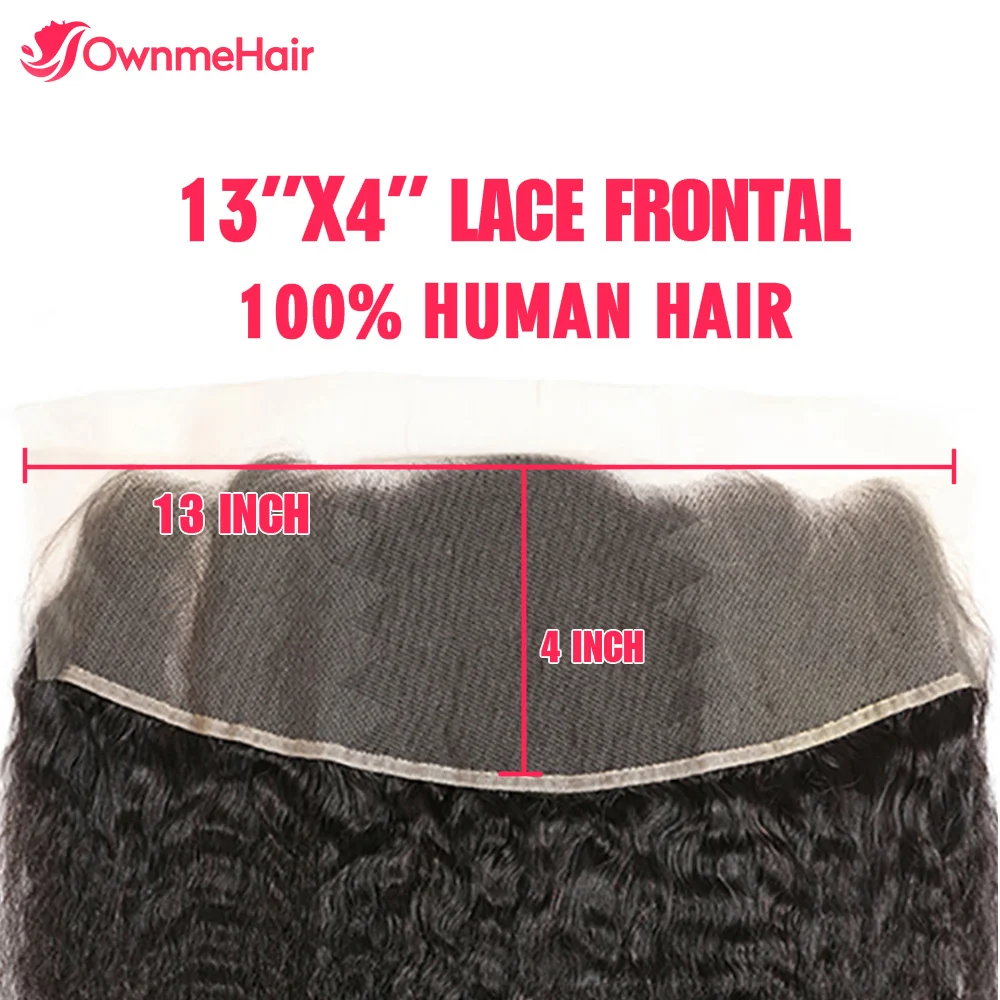 4x4 13x4 Yaki Straight Frontal Closure Brazilian Remy Hair 100% Human Hair Pre Plucked With Baby Hair Swiss Lace Melt Skins