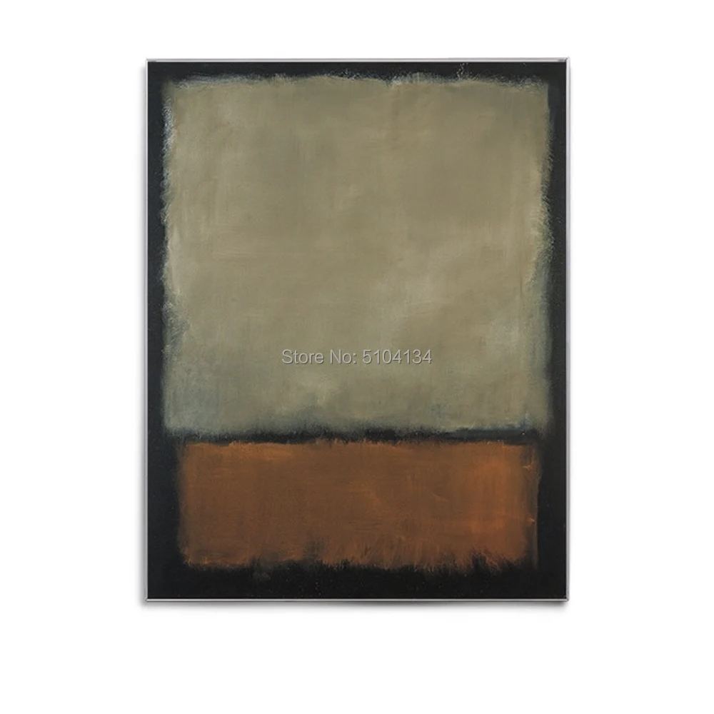 

Famous Mark Rothko Focus Canvas Painting Posters Color Block Modern Decor Wall Art Pictures For Living Room Bedroom Aisle