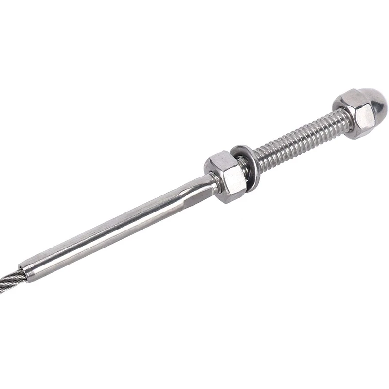 Кабельные перила Swage резьбовые шпильки Натяжные концевые клеммы для 1/8 кабельных