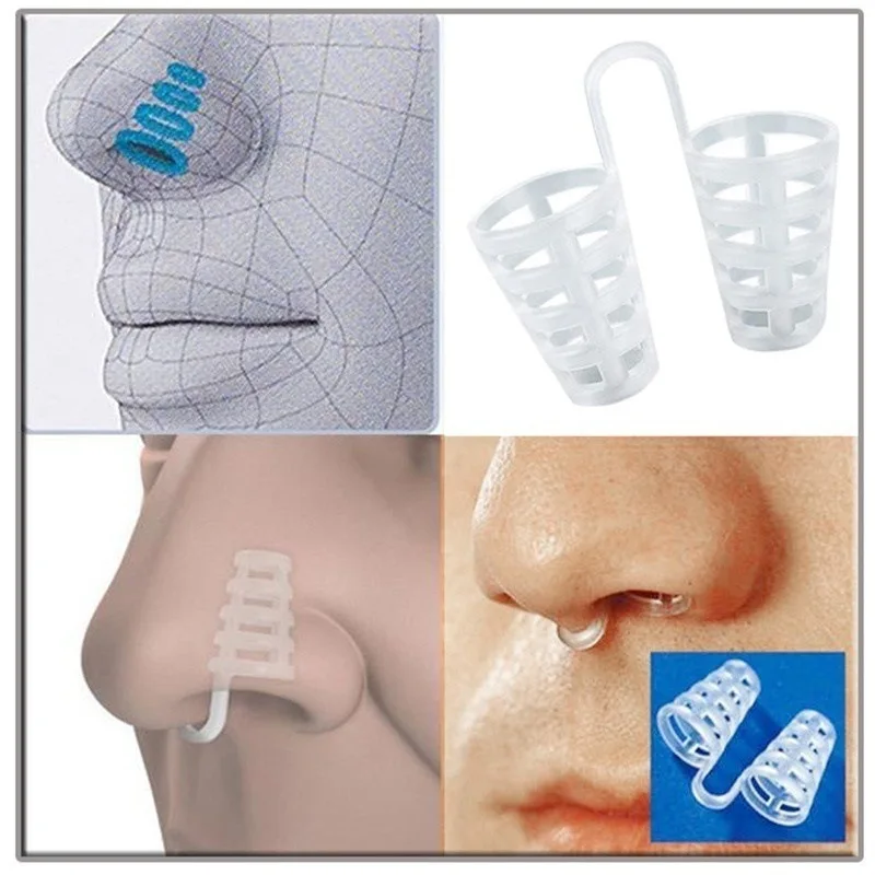 2021 New Anti Snoring Snore Nose Clip Silicone Solution Device Stopper Sleeping Aid Nasal Dilators Care Tools | Красота и здоровье