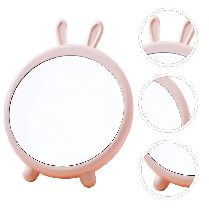 

1PC Tabletop Cartoon Dressing Mirror Desktop Makeup Mirror Wall Hanging Mirror Cartoon Vanity Mirror for Room Student Home Dorm
