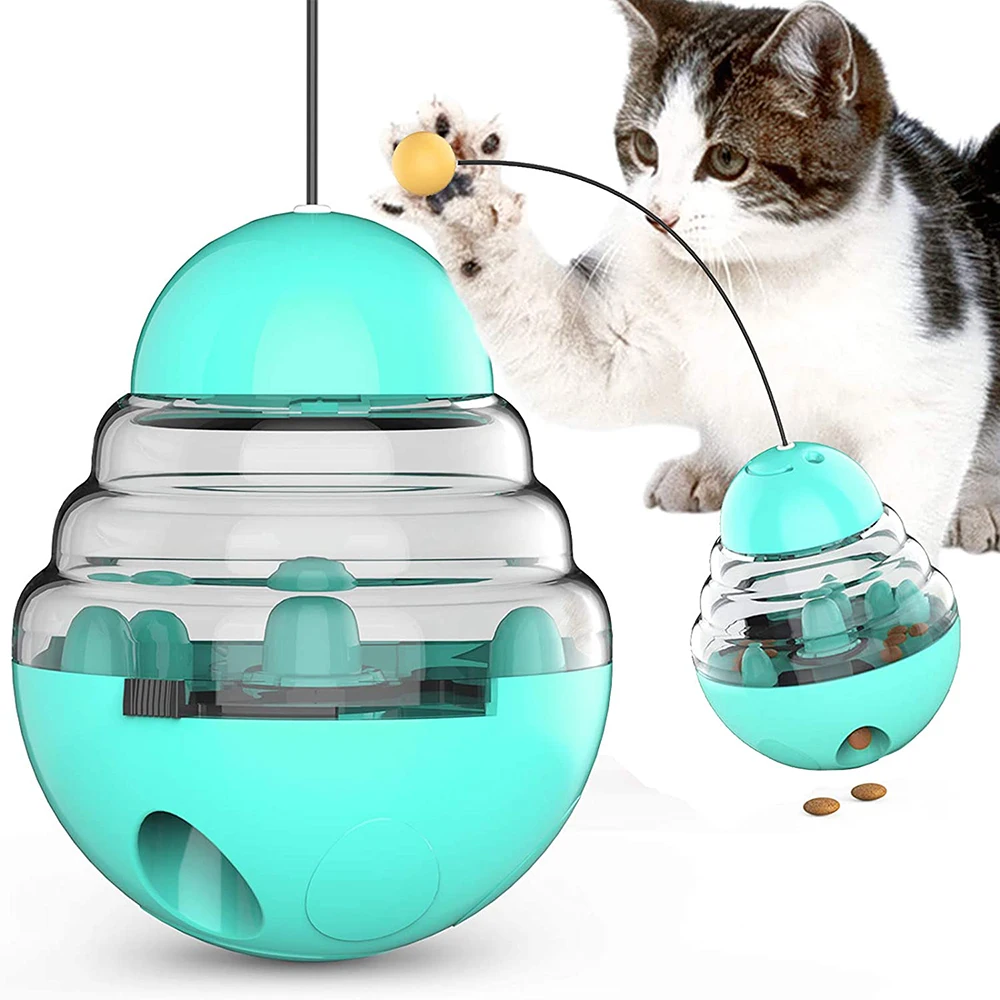 

Funny Tumbler Swing Toys For Cats Kitten Slow Food Interactive Balance Pet Toys Attract The Attention Of The Cat Snack Mouth Toy