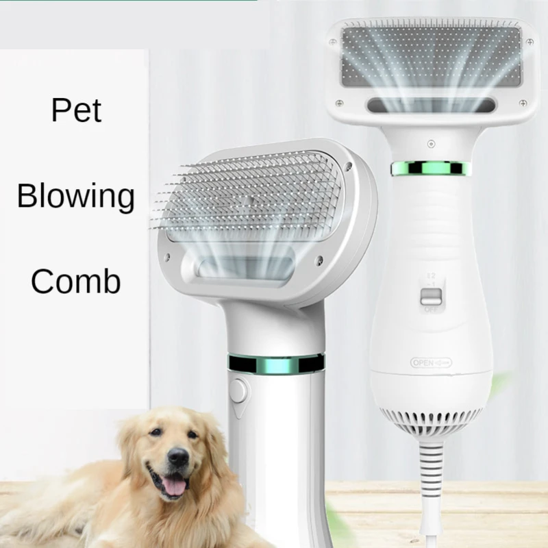 

2 in 1 Hot Air Hair Dryer & Brush Pet Cat Dog Accessories Brush Hair Tools Grooming and Care Comb for Cats Dogs Brush Pet Supply