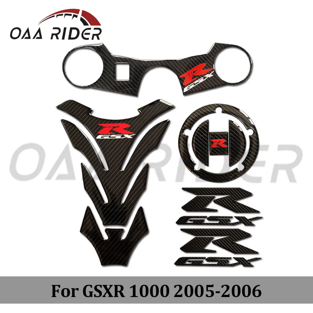 Для Suzuki GSX-R GSXR 1000 2005 2006 K5 K6 крышка Газа топливный бак тройной зажим стикер мотоцикл