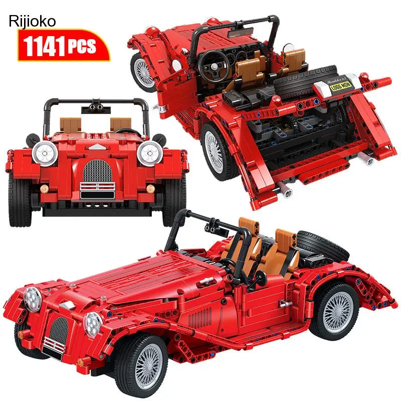 

Winner City Three Wheeled Classic Cars Truck Building Blocks Technical Model Convertible Car Bricks Toys for Children