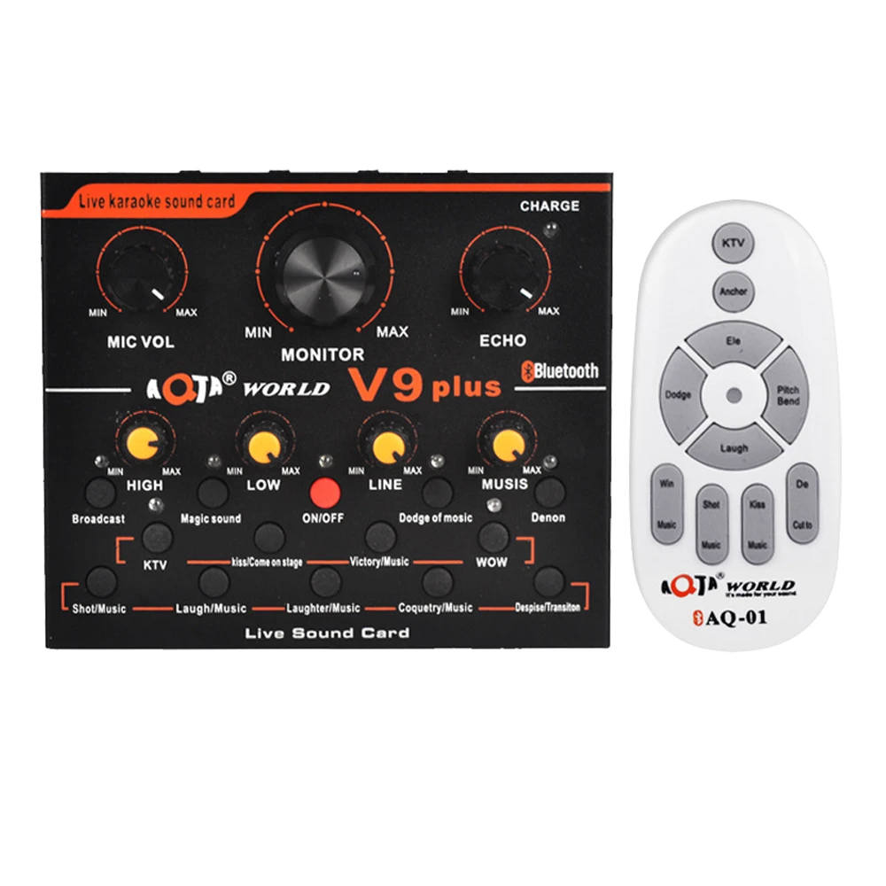 

V9 плюс профессиональный звуковой микшер аудио USB внешняя звуковая карта Микрофон гарнитуры трансляция развлечений стример Live звуковая кар...