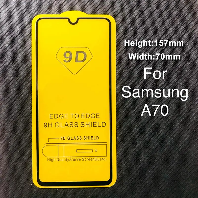 A70 9D защитный Стекло на samsung Galaxy A50 A40 A30 A20 A10 Экран протектор для samsung A70 A80 A90 A60 Стекло на M20 M10 M30 - Цвет: A70