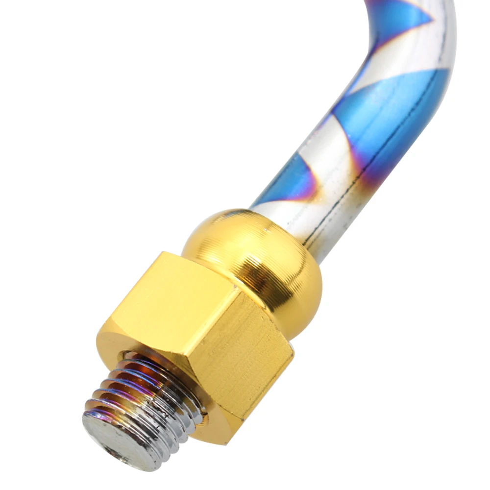 Мотоциклетные сгоревшие титана боковые зеркала заднего вида руль крепление для