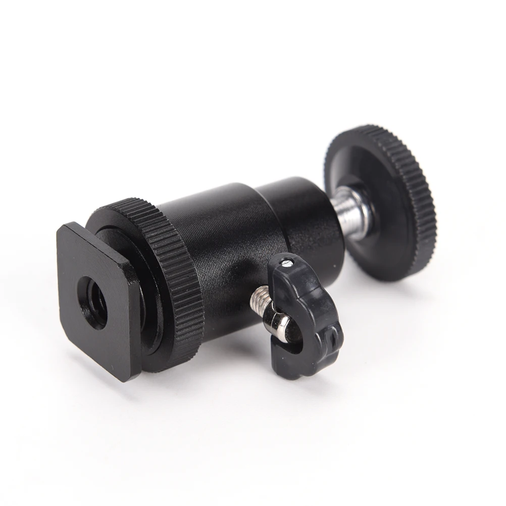 

1/4" Black Ball Head Bracket/Holder/Mount For Camera Tripod Hot Shoe Adapter Hot Sale