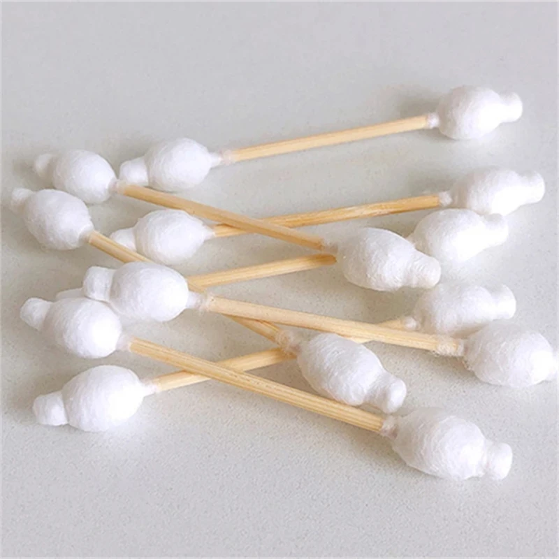 

Cotton Swab 50PCS/Box Eco-Friendly Baby Cotton Buds Bamboo Sticks Disposable Cotton Buds Swab