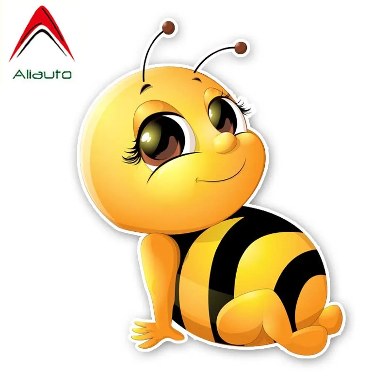 Моделирующая Автомобильная наклейка Aliauto улыбающаяся пчела автомобильные