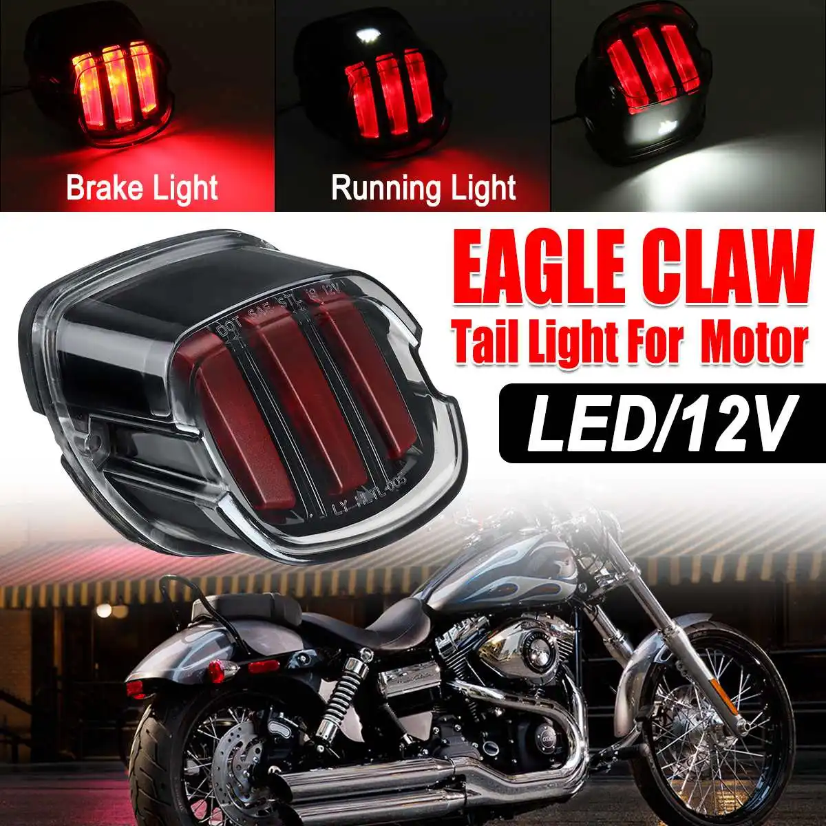 

Новая мотоциклетная обувь светодиодный фонарь светильник для-Touring-Sportster Xl883r DRL задний тормоз светильник s преобразователь сигнала номер фон...