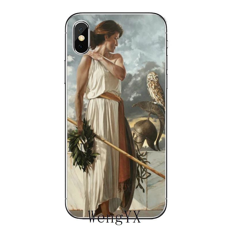 Аксессуары чехол для телефона Huawei P30 P20 Pro P10 P9 P8 Lite Y5 Y6 Y7 Y9 P Smart Plus 2019 Zeus Athena Goddess Wisdom