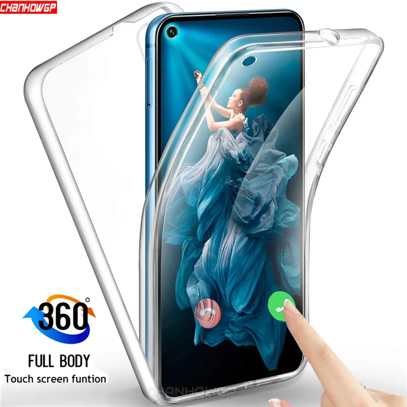 Прозрачный двойной чехол для Huawei P30 Lite P20 Pro Honor 20 20i 10i 10 Nova 5T Y5 Y6 Y7 Prime Y9 2019 из ТПУ с