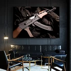 AK47 РПГ пистолет российское оружие диаграмма Печать на холсте Современная живопись плакаты настенные картины для украшения гостиной без рамки