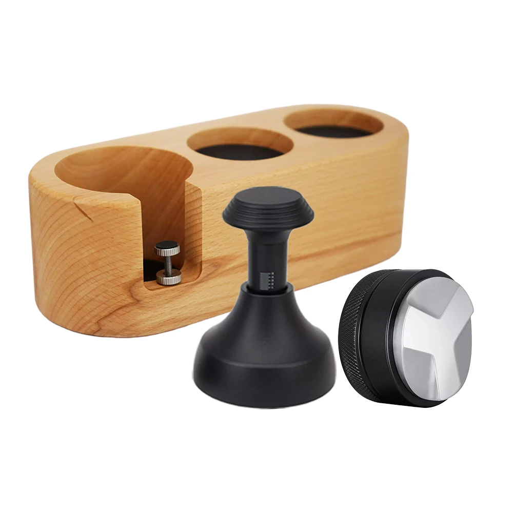 

Espresso 304 Stainless Steel 51mm/58mm Coffee Distributor Leveler Tool Macaron Coffee Tamper With Three Angled Slopes