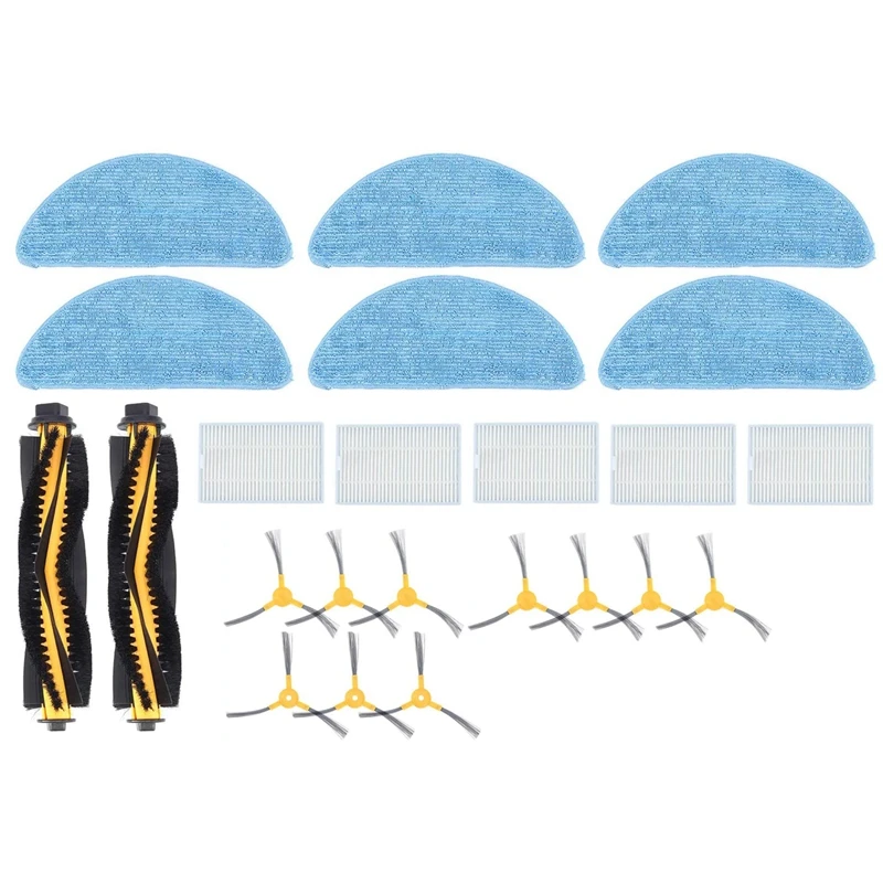 

Горячая Распродажа!-HEPA фильтр для пылесоса Proscenic 800T 820S, основная щетка, боковая щетка, Швабра, запасные части