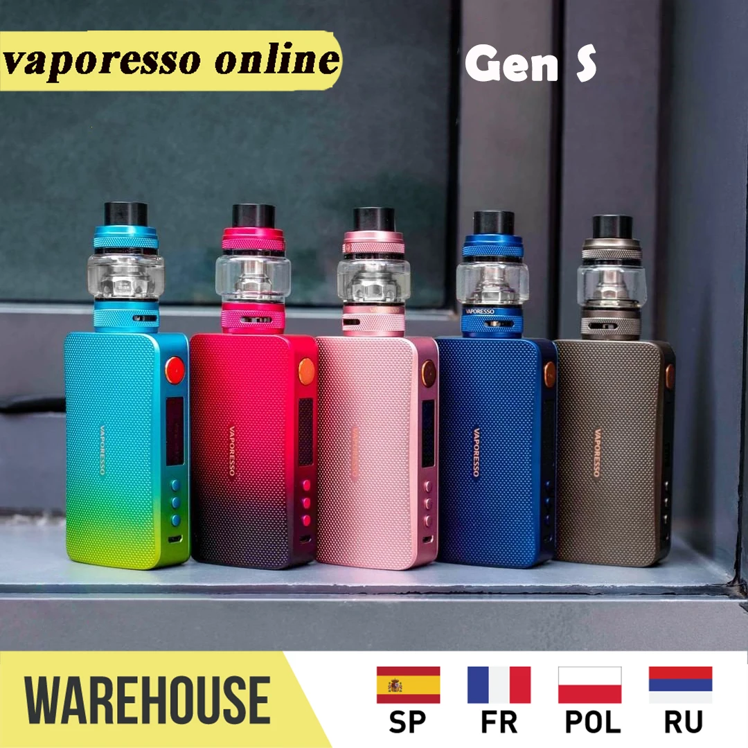 Обновленная версия! Оригинальный 220 Вт испаритель GEN S TC комплект с 8 мл NRG бак и мод