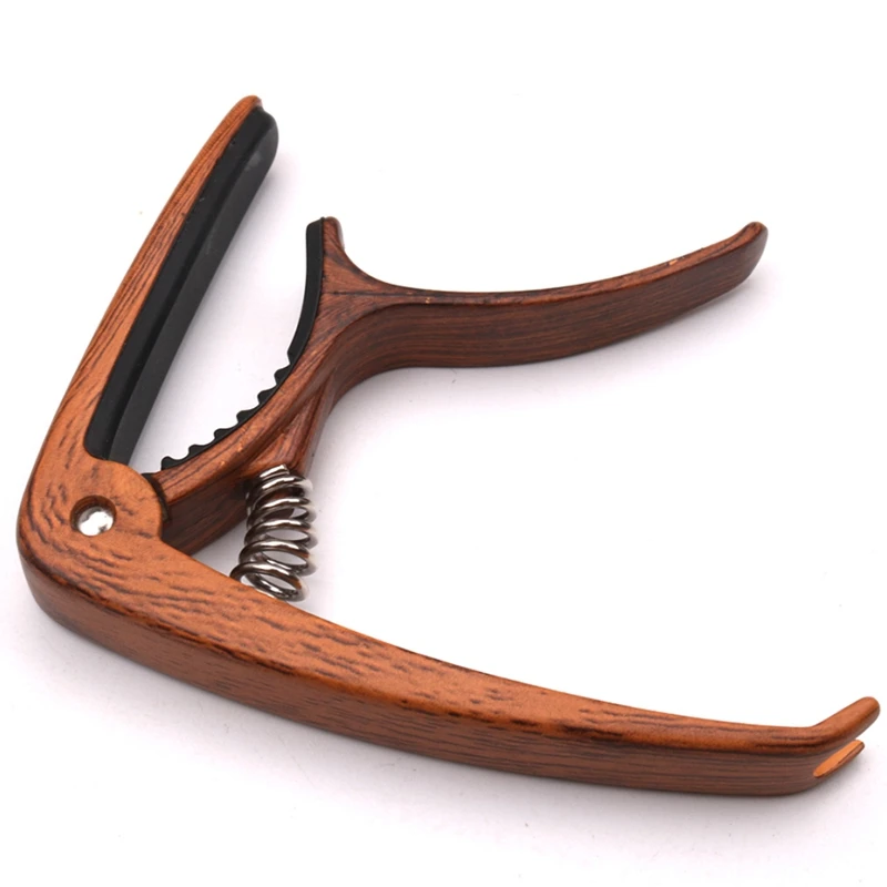 

Guitar Capo Paddle Set Wood Grain Capo Solid Wood Picker Folk Classical Ukulele Capo