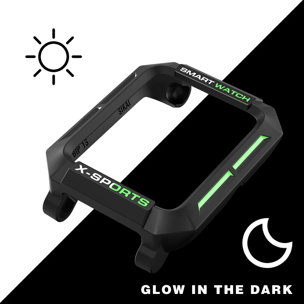 

For Amazfit Bip Case SIKAI Protective Tough Bumper Cover for Huami midong Bip Lite Smart Watch PC Shell