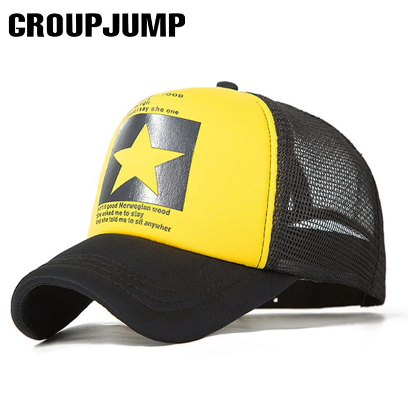 Группа прыгать одежда с принтом в виде пяти звезд Кепки s Для мужчин Бейсбол