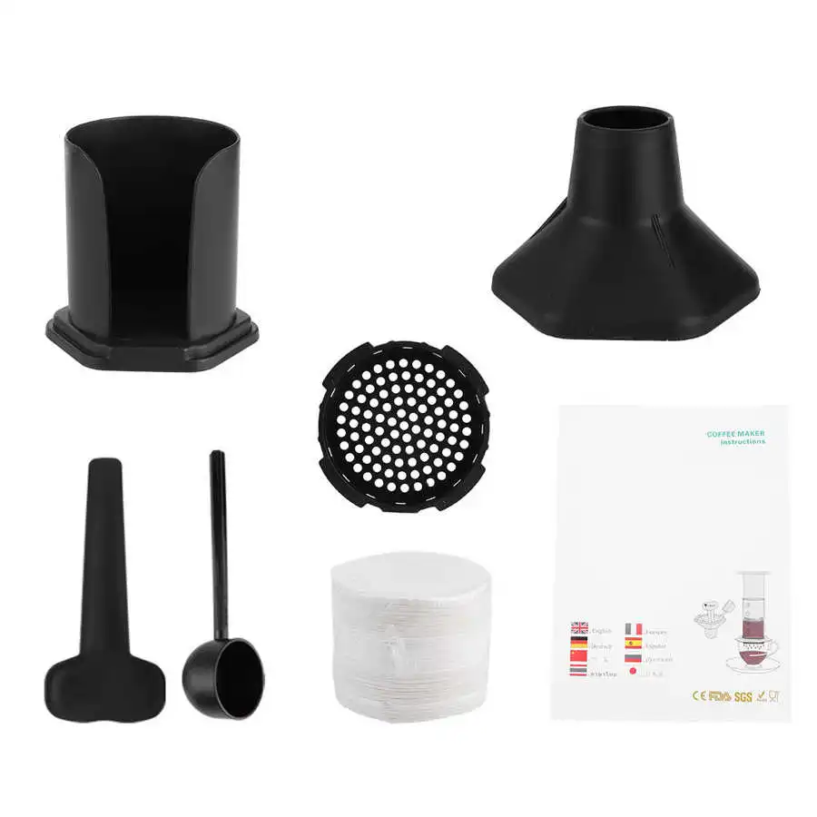 friendly capsulas de cafe recargables dolce gusto Portable Integrated Coffee Press Maker with 400Pcs Filter Paper for Home | Дом и сад
