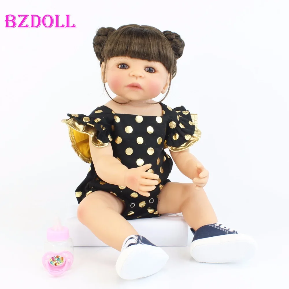 BZDOLL 55 см силиконовые виниловые куклы для новорожденных 22 &quotреалистичные девочек